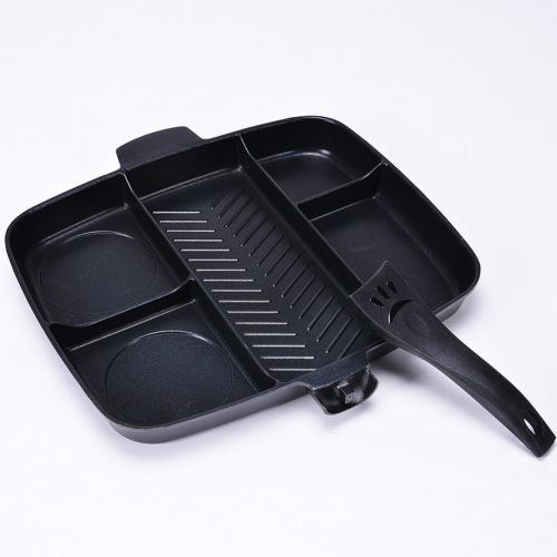  CHYIR Non-Stick Divided Grill Frying Pot Meal Skillet