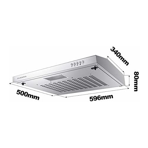  [아마존베스트]CIARRA Carira 6903 Cooker Hood 60 cm, Silver