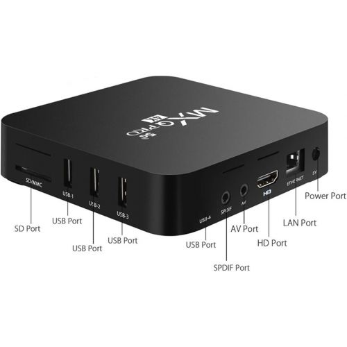  [아마존베스트]CICCI MXQ Pro 5G Android 10.0 TV Box 2020 Upgraded Version Ram 2GB ROM 16GB Android Smart Box H.265 HD 3D Dual Band 2.4G/5.8G WiFi Amlogic S905W Quad Core Home Media Player