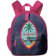 CICIBLUE Personality Guam Flag Boy&girls Kids Backpack Toddler Toys Bag Book Bag Preschool Backpack Pink