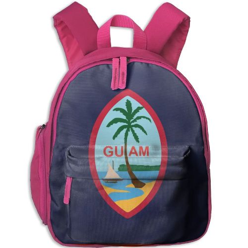  CICIBLUE Personality Guam Flag Boy&girls Kids Backpack Toddler Toys Bag Book Bag Preschool Backpack Pink