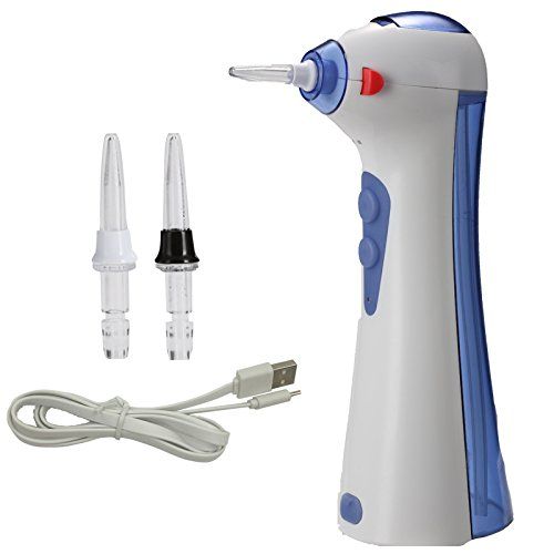  CICIN Dental Floss,Water Flosser for Teeth with 2 Jet Nozzles and 120ml Reservoir,IPX7 Waterproof Rechargeable...