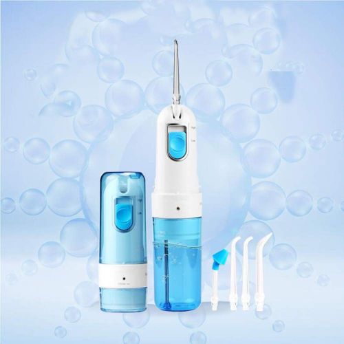  CICIN Dental Floss,Water Flosser for Teeth with 5 Jet Nozzles and 150ml Reservoir,IPX7 Waterproof Rechargeable