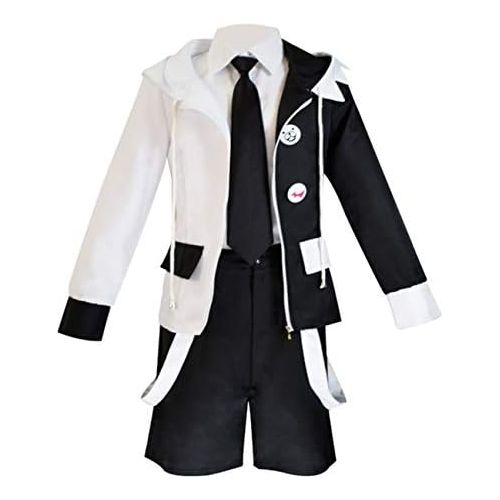  할로윈 용품CICOCI Monokuma Hoodie Cosplay Costume Zipper Sweatshirt Anime Bear School Uniform Jacket Halloween Party