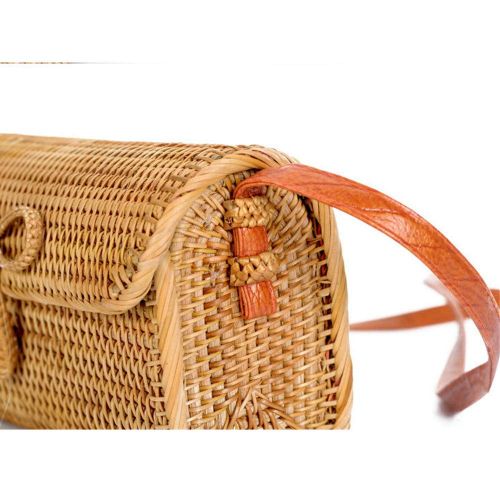  CIGONG Fashion Handmade Rattan Messenger Bag Lady Bags