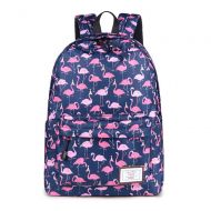 CIKER Women Flamingo printing backpacks for teenage girls rucksack cute school bags (Blue)