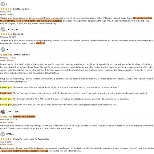  CIMSUN CimFAX A5 Fax Server Send Fax from PhonePC via Fax Line Fax Remotely Paperless Fax Machine 5 Users Fax2email Solution