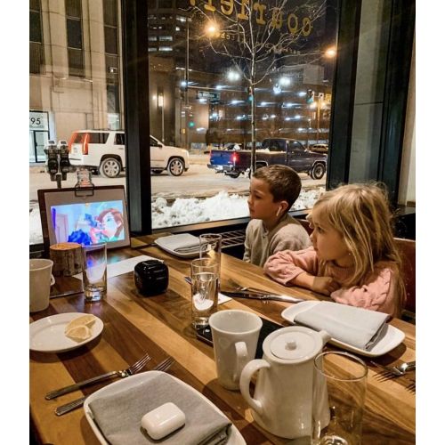  CINEMOOD 360 - Smart wi-fi Cube Projector with Streaming Services, 360° Videos, Games, Kids Entertainment. 120 inch Picture, 5-Hour Video Playtime. Neat Portable Projector for Fami