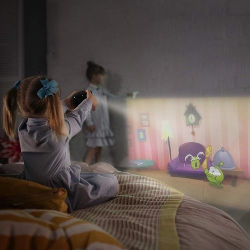  CINEMOOD 360 - Smart wi-fi Cube Projector with Streaming Services, 360° Videos, Games, Kids Entertainment. 120 inch Picture, 5-Hour Video Playtime. Neat Portable Projector for Fami