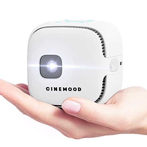  Cinemood TV - First LTE Portable Projector with Sim Card Slot for Indoor and Outdoor Movies 150 Projection Up to 3 Hours Battery Wireless Up to 256 GB Storage