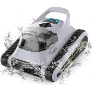 Cordless Robotic Pool Cleaner, Pool Vacuum for Inground Pools, Automatic Pool Vacuum Robot, Self Parking LED Indicator Lasts 150 Mins, Wall Climbing, for Walls and Floors of 1980 sq. Ft