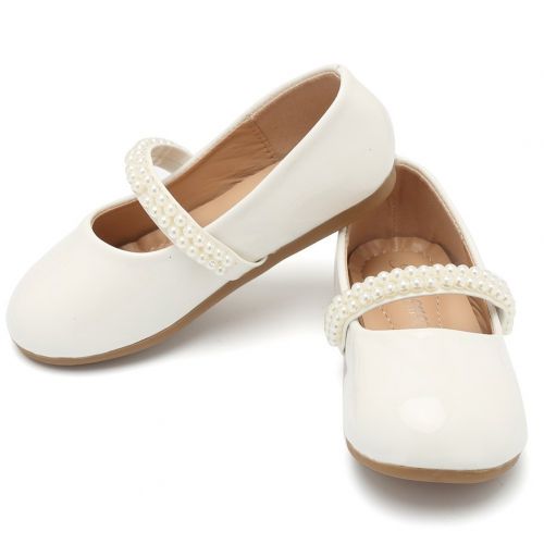  CIOR Toddler Girls Ballet Flats Shoes Ballerina Bowknot Jane Mary Wedding Party Princess Dress