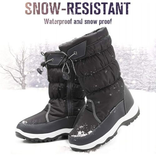  [아마존 핫딜] [아마존핫딜]CIOR Womens Snow Boots Winter Waterproof Fur Lined Frosty Warm Snow Boots