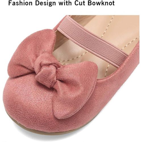  [아마존 핫딜] [아마존핫딜]CIOR Toddler Girls Ballet Flats Shoes Ballerina Bowknot Jane Mary Wedding Party Princess Dress