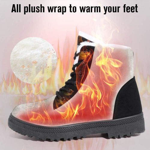  [아마존핫딜][아마존 핫딜] CIOR Amazon.com | Womens Snow Boots Winter Suede Cotton Warm Fur Lined Ankle Boots Outdoor Anti-Slip Waterproof Booties Lace Up Platform Shoes, NX01-Black-43-2019 | Snow Boots