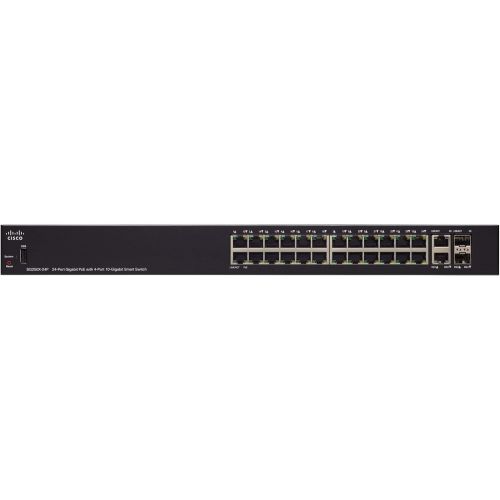  Cisco Systems SG250X24K9NA 24-Port with 4-Port 10-Gigabit Smart Switch