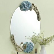 CJH Nordic Minimalist Bathroom Mirror Frameless Bathroom Bathroom Resin Mirror Bathroom Oval Wall Mirror Dressing Table Mirror