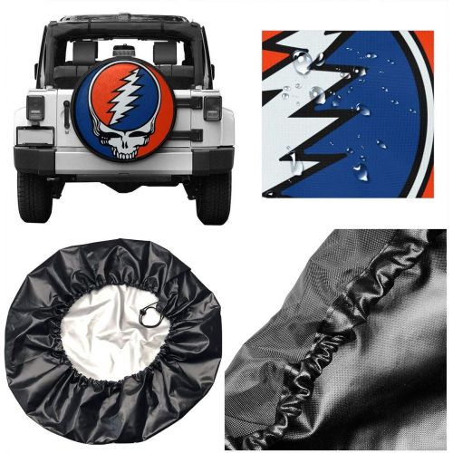  C-JOY Grateiful ADead Jerry Hand Spare Tire Cover Dust-Proof Universal Wheel Protector Fit for Jeep and Various Vehicles (14,15,16,17 Inch)