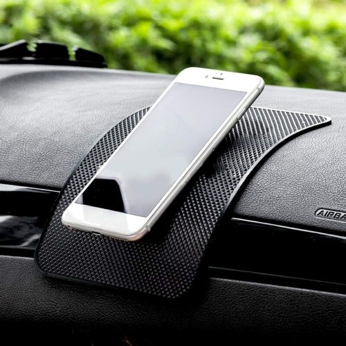  [아마존베스트]CKANDAY 7 Pack Car Dashboard Anti-Slip Mat, 2 Sizes Heat Resistant Sticky Non-Slip Ripple Gel Latex Dash Grip Pad for Cell Phone Sunglasses Keys Coins by ACKLLR,Black