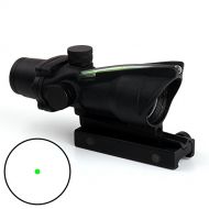CL-SPORTS ACOG Type 1X32 Tactical Green or RED Dot Sight Real Fiber Optic Riflescope