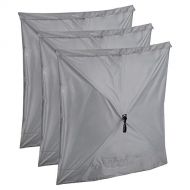 QUICK-SET Clam Screen Hub Gray Fabric Wind & Sun Panels, Accessory Only (3 Pack)