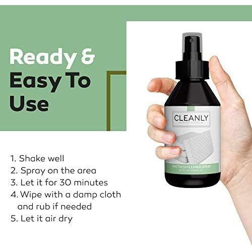  [아마존베스트]Mattress cleaner by Cleanly Cleany Mattress Cleaner Spray 250 ml Also suitable as upholstery cleaner for car, soda, couch, carpets 100 % organic