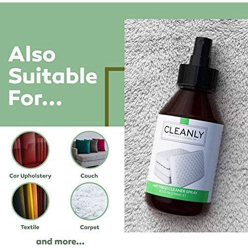  [아마존베스트]Mattress cleaner by Cleanly Cleany Mattress Cleaner Spray 250 ml Also suitable as upholstery cleaner for car, soda, couch, carpets 100 % organic