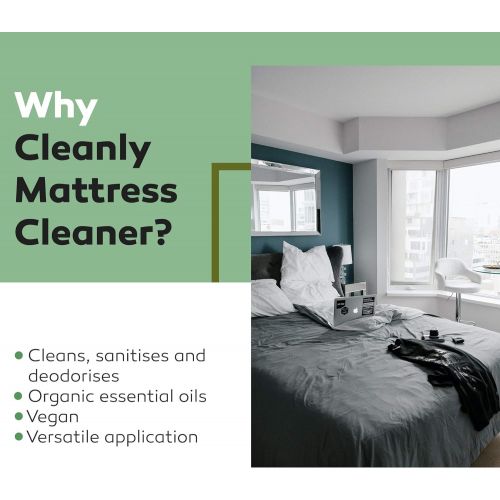  [아마존베스트]Mattress cleaner by Cleanly Cleany Mattress Cleaner Spray 250 ml Also suitable as upholstery cleaner for car, soda, couch, carpets 100 % organic