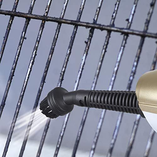  CLEANmaxx Dampfbesen fuer Boeden, Fenster und Textilien | 12min Dauerdampf, 1300 Watt und Knickgelenk | Handdampfreiniger und Teppichreiniger [Hochwertig verarbeitet]