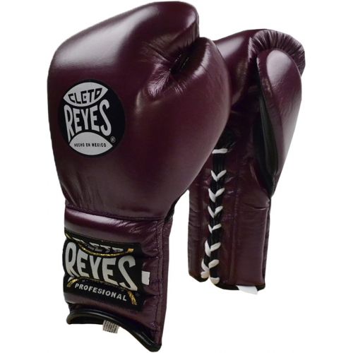  Cleto Reyes Traditional Lace Up Training Boxing Gloves - 16 oz. - Purple