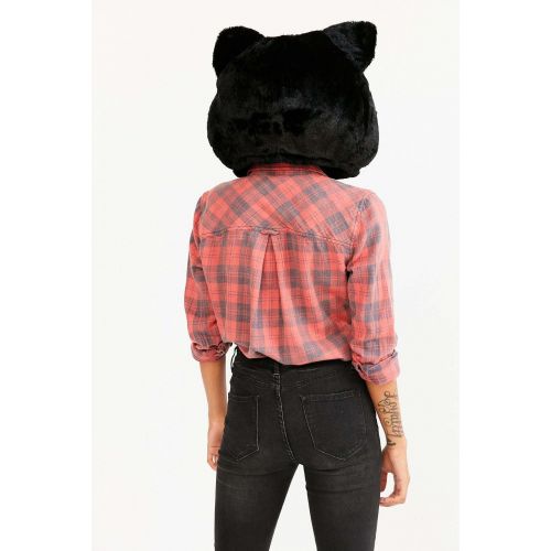  할로윈 용품Clever Idiots Inc Animal Head Mask - Plush Costume for Halloween Parties & Cosplay (Cat)