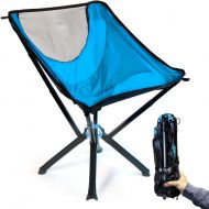 Cliq Camping Chair - Most Funded Portable Chair in Crowdfunding History. Bottle Sized Compact Outdoor Chair Sets up in 5 Seconds Supports 300lbs Aircraft Grade Aluminum