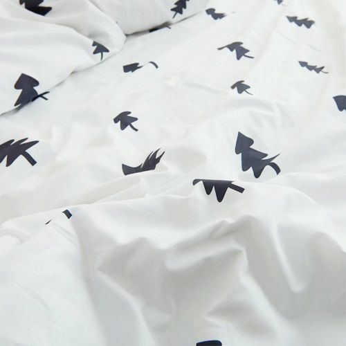  CLOTHKNOW Big Checker Duvet Cover Sets Boys Full/Queen Quilt Cover Cotton Modern Comforter Cover Geometric 1 Duvet Cover 2 Pillowcases no Comforter