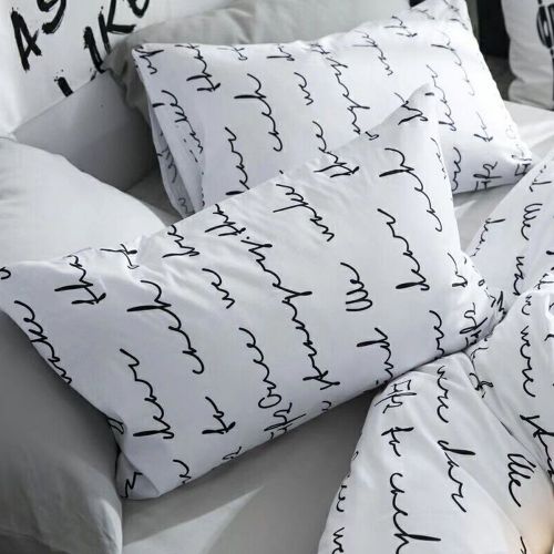  CLOTHKNOW Big Checker Duvet Cover Sets Boys Full/Queen Quilt Cover Cotton Modern Comforter Cover Geometric 1 Duvet Cover 2 Pillowcases no Comforter