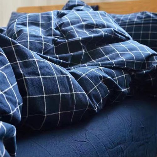  CLOTHKNOW Checker Duvet Cover Sets Grey Full/Queen Quilt Cover Geometric Pattern Bedding Cover Sets Reversible for Boys Men Durable 1 Duvet Cover 2 Pillowcases no Comforter