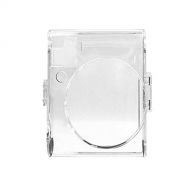 CLOVER Transparent Crystal Clear Camera Case Protective Hard Case with Free Shoulder Strap for Fujifilm Instax Mini 70