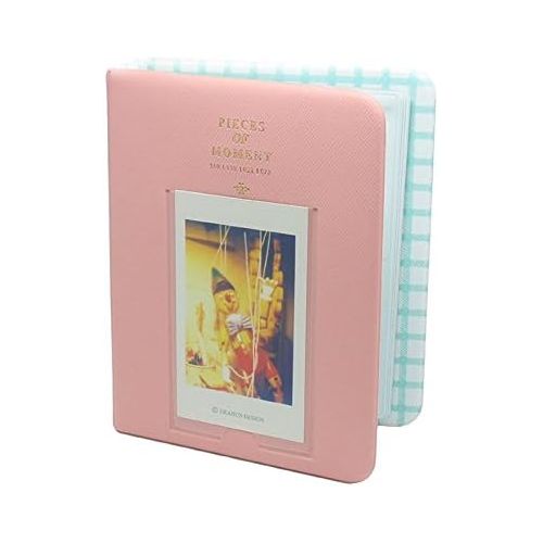  CLOVER 7 in 1 Accessory Bundles Set for Fujifilm Instax Mini 8 Instant Camera (Pink Bow Case Bag/Album/Colorful Filter/Close-Up Lens/Wall Hanging Frame/Photo Frame/Sticker Borders)