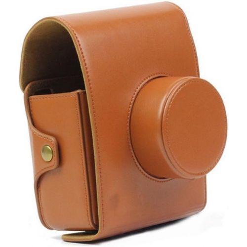  CLOVER Retro Vintage Brown PU Leather Camera Case Bag for LOMO Automat Instax Camera