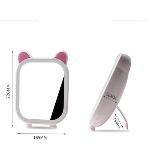  CLQ Makeup Mirrors Wall-Mounted Mirrors Mirror Creative light music rhythm makeup mirror USB charging Bluetooth connection led fill light makeup mirror Bluetooth Bathroom Mirrors Floor