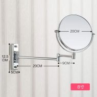CLQ Makeup Mirrors Wall-Mounted Mirrors Mirror Cosmetic Mirror 6/7/8 inch Mirror 360° rotating Double-faced Standard + 3 Magnification Bathroom Mirrors Floor & Full Length Mirrors ( Ed