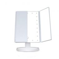 CLQ Makeup Mirrors Wall-Mounted Mirrors Mirror Led light with light and magnification (2x / 3x) touch screen 180° rotating USB charging dual power tri-fold mirror Bathroom Mirrors Floo