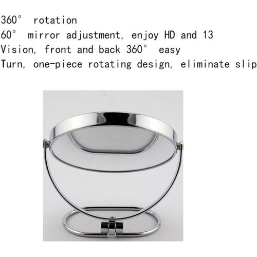  CLQ Makeup Mirrors Wall-Mounted Mirrors Mirror 7-8-Inch Massive Magnifying Makeup Mirror | Double-Sided 1X & 3X Magnification for Vanity Countertop Bathroom Mirrors Floor & Full Le