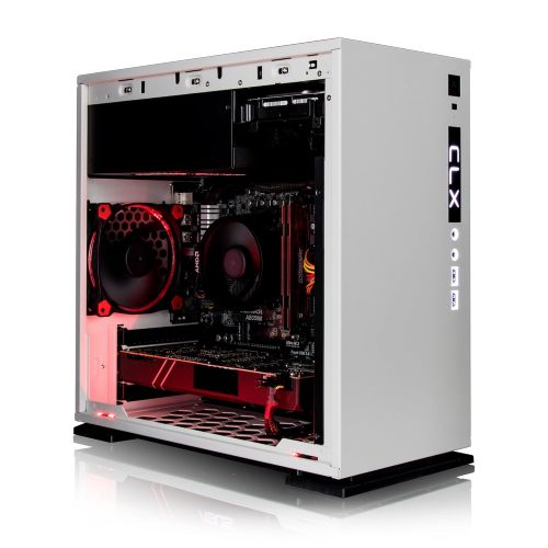  CybertronPC CLX Set Gaming PC - AMD Ryzen 7 1700 3.00GHz 8-Core, 16GB DDR4, NVIDIA GTX 1070 8GB Video, 120GB SSD + 1TB HDD, Win 10 Home 64-bit, White