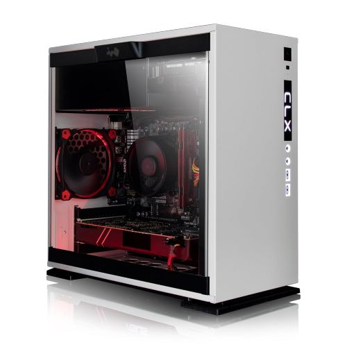  CybertronPC CLX Set Gaming PC - AMD Ryzen 7 1700 3.00GHz 8-Core, 16GB DDR4, NVIDIA GTX 1070 8GB Video, 120GB SSD + 1TB HDD, Win 10 Home 64-bit, White