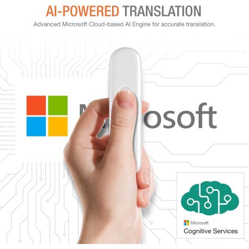  [아마존 핫딜] [아마존핫딜]CM Smart Instant Language Translator Device (White) Portable Foreign Language Translator Real-Time 2-Way Translations [Support Up to 42 Languages/Voice Operated] Compatible iPhone