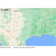 C-MAP Reveal Lake Charts for Marine GPS Navigation with Shaded Relief, Hi-Res Bathymetry, Vectors, Custom Depth Shading