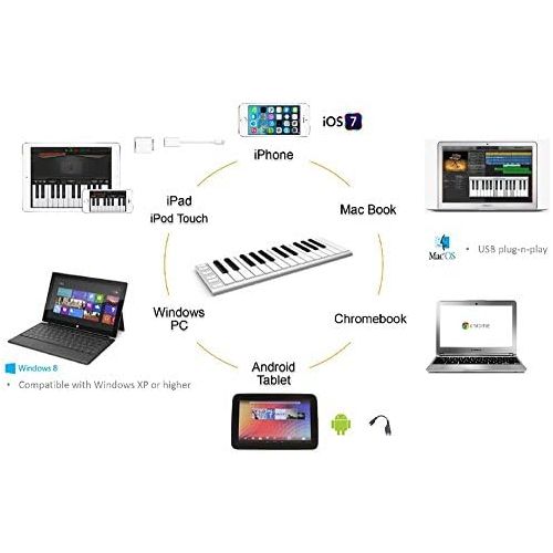  [아마존베스트]Artesia Xkey 25 USB MIDI Controller - Blue