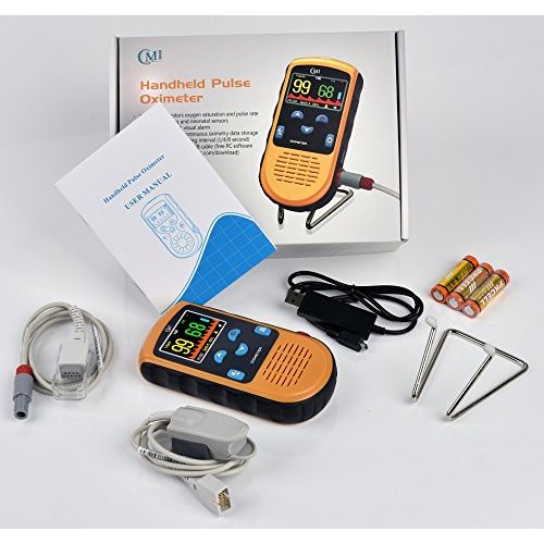  CMI Health CMI Handheld Pulse Oximeter - with Adult and Infant (Under 20 lbs) Sensor (90-Day 100%...