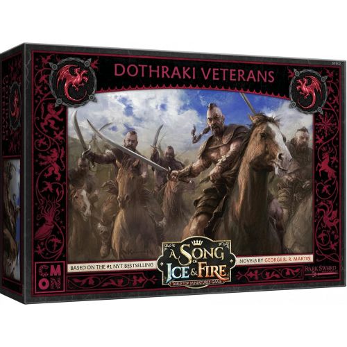  A Song of Ice and Fire Tabletop Miniatures Dothraki Veterans Unit Box Strategy Game for Teens and Adults Ages 14+ 2+ Players Average Playtime 45-60 Minutes Made by CMON