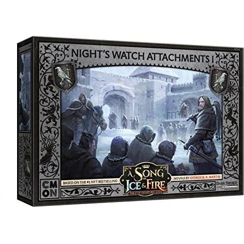  CMON A Song of Ice and Fire Tabletop Miniatures Game Nights Watch Attachments I BOX SET Strategy Game for Teens and Adults Ages 14+ 2+ Players Average Playtime 45-60 Minutes Made by CMO